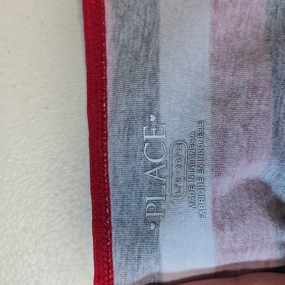 5/$25🌴The Children's Place Horizontal Stripes Iridescent Sequin Star L Dress - Picture 5 of 6